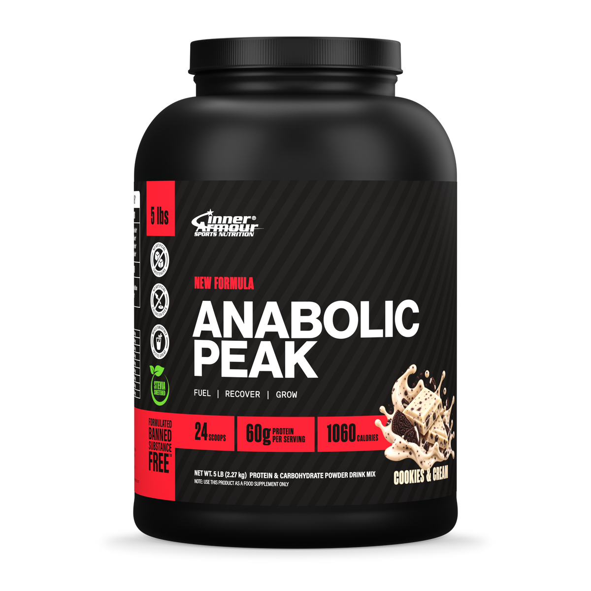 Inner Armour Anabolic Peak Cookies & Cream 5 lb - front view